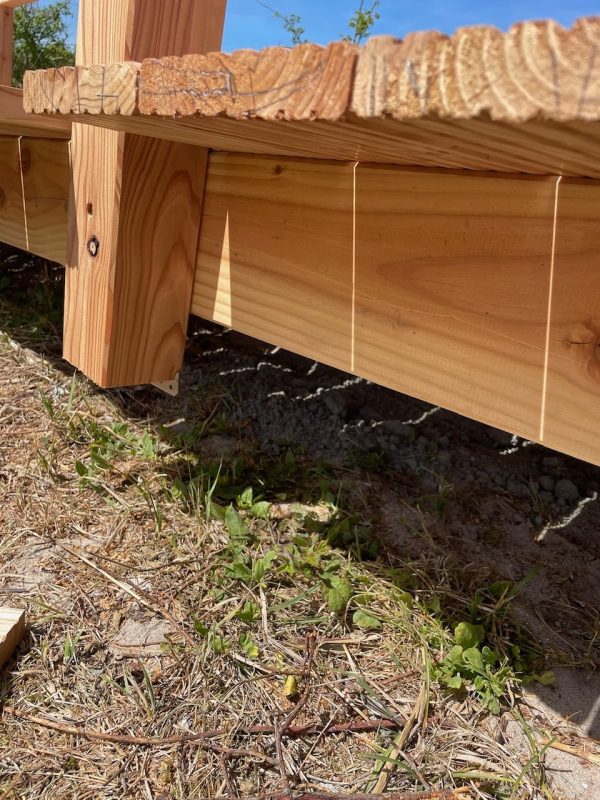 Bogen -Teichbrücke premium Lärche roh 3,00 m, mit 2 Handläufen VE = 000 – Bild 7
