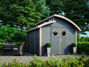 Joda Gerätehaus Nautic 30/30 Grau RAL 7040 / Weiß RAL 9016 VE = 000