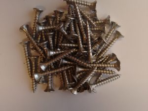 Flechtzaunhalter-Schrauben V2A 3,5 x 25 mm, 50 Stück/Paket