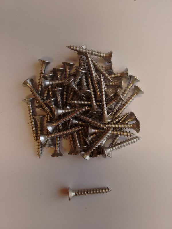 Flechtzaunhalter-Schrauben V2A 3,5 x 25 mm, 50 Stück/Paket