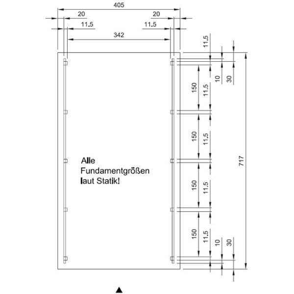 JODA Carport Glinde MT Classic Walmblende, Flachdach mit Stahl-Trapezplatten Antikondens – Bild 4