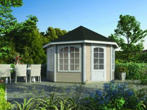 8-Eck Pavillon Grunewald Typ II Ø 400 cm in 28 mm
