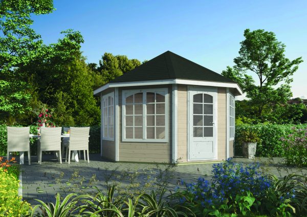 8-Eck Pavillon Grunewald Typ II Ø 400 cm in 28 mm