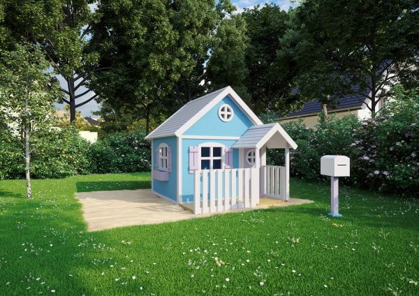 Kinderspielhaus Elsa inkl. Briefkasten 230x194 cm, Bausatz, kartonverpackt VE = 000, farbvorbehandelt – Bild 3