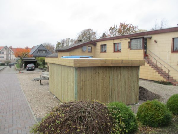 JODA Carport Borkum KT Classic Holzblende, Flachdach mit Stahl-Trapezplatten Antikondens – Bild 5