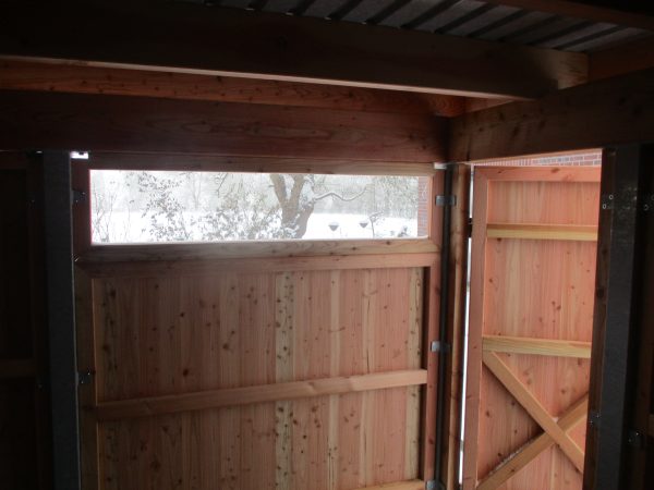 JODA Carport Flensburg 405 LT Natur Holzblende,Flachdach Stahl-Trapezplatten Antikondens – Bild 4