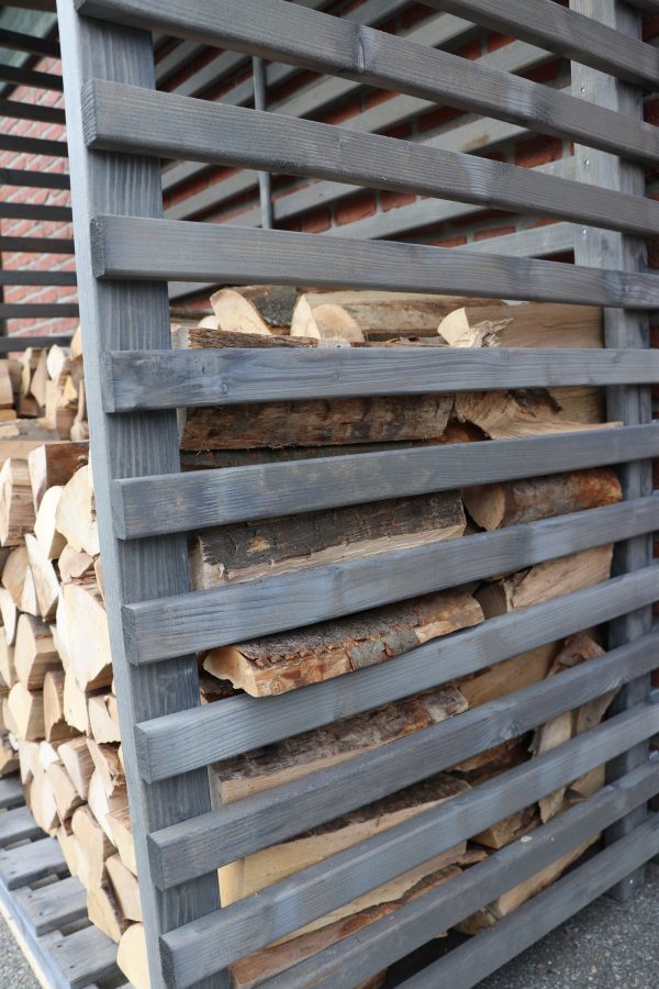 Kaminholzregal Odenwald, groß 1,0x2,0 m granit farbbehandelt VE = 000, 100% PEFC-zertifiziert – Bild 3
