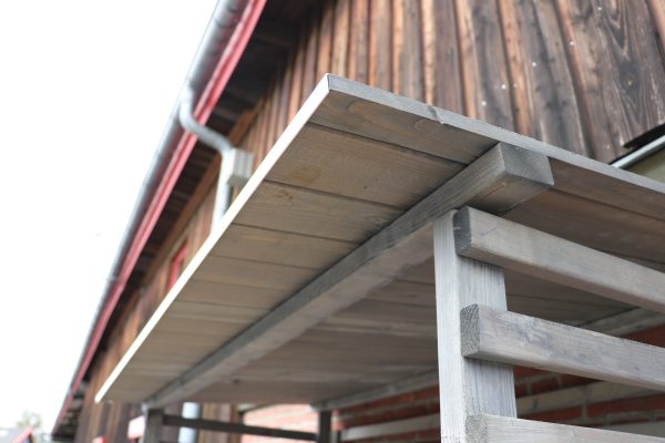 Kaminholzregal Odenwald, groß 1,0x2,0 m granit farbbehandelt VE = 000, 100% PEFC-zertifiziert – Bild 4