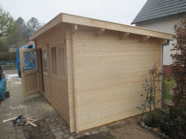 Blockhaus Bungalow / Pultdach, 45 mm 425 x 275 cm – Bild 5