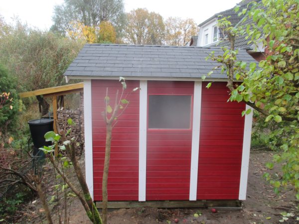 Joda Gerätehaus Nordic 22/20 Rot RAL 3011 / Weiß RAL 9016 VE = 000 – Bild 3