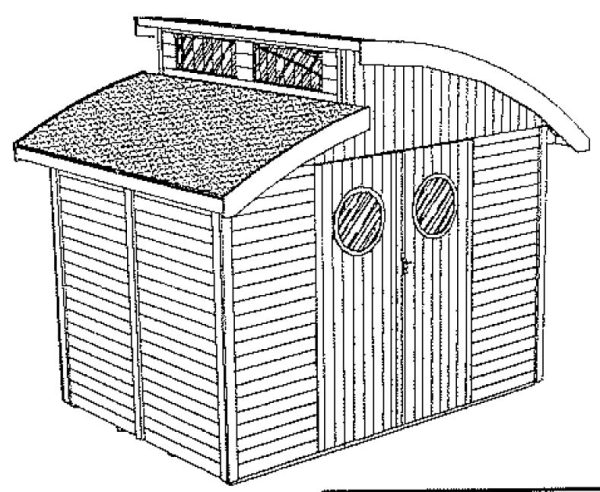 JODA Gerätehaus Nautic 30/20 Roh - unbehandelt – Bild 4