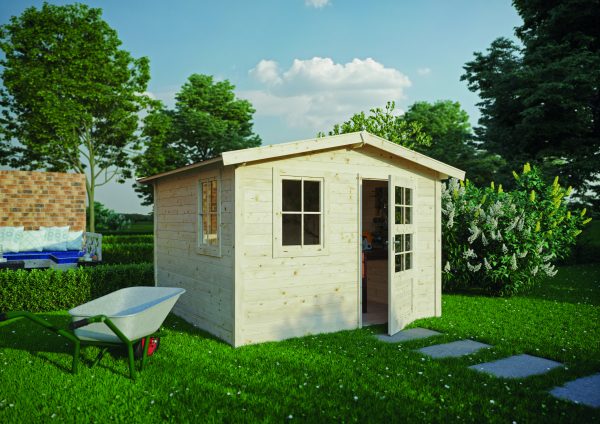 Blockhaus Kopenhagen 28 mm 290x290 cm VE = 005