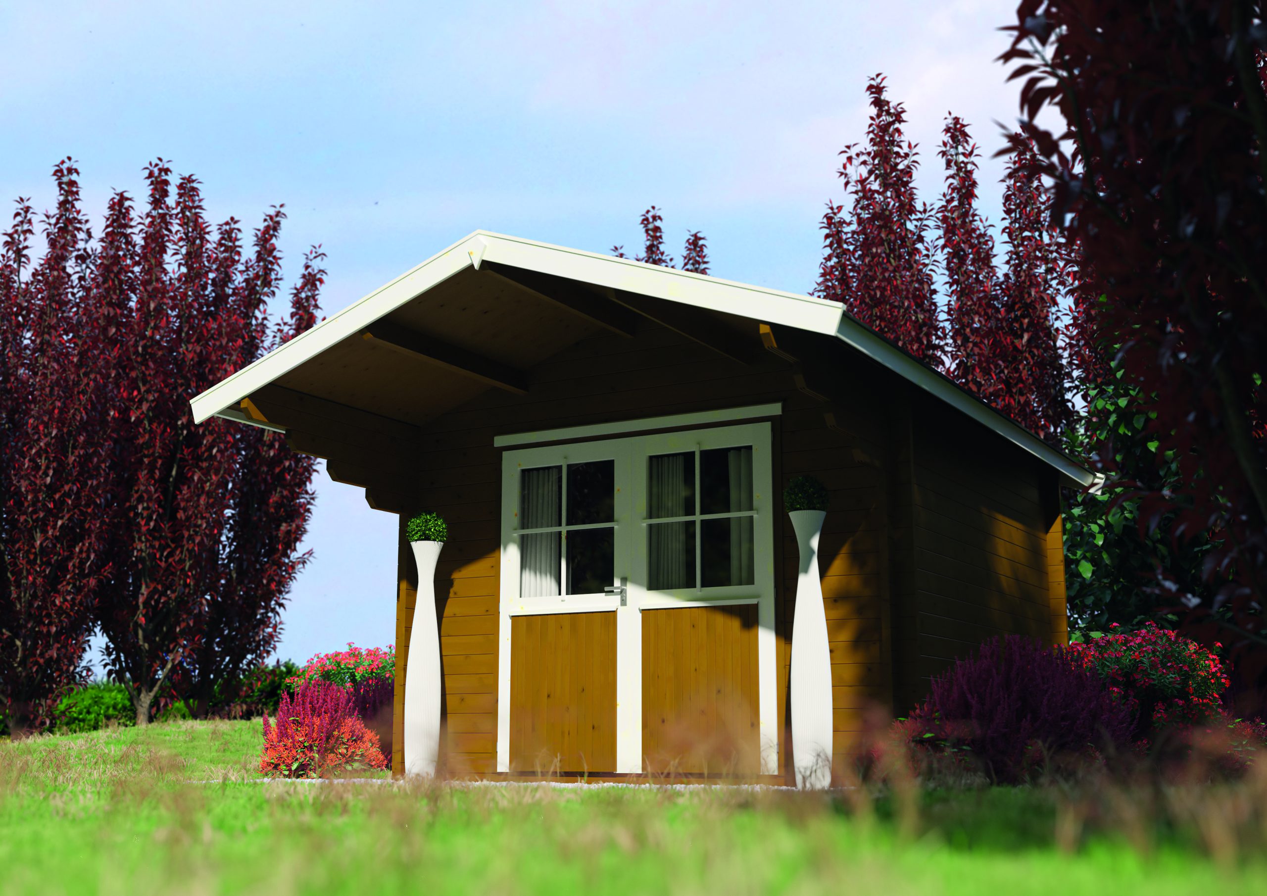 JODA Blockhaus 1-28/308 DT 308/VD-150 Modell Chalet – Bild 2