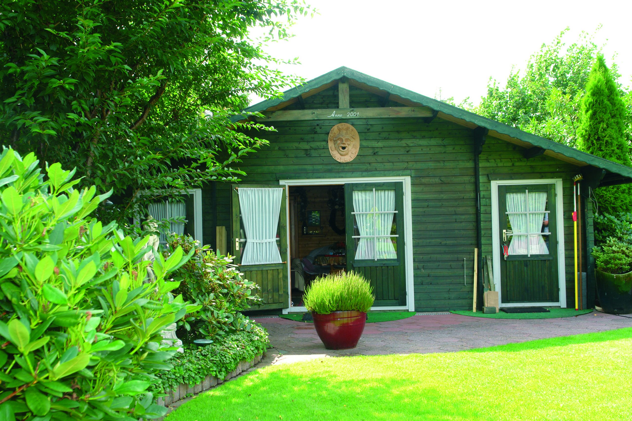 Blockhaus Chalet Plus 28 mm 398x218 VD70 DT mit Anbau – Bild 2