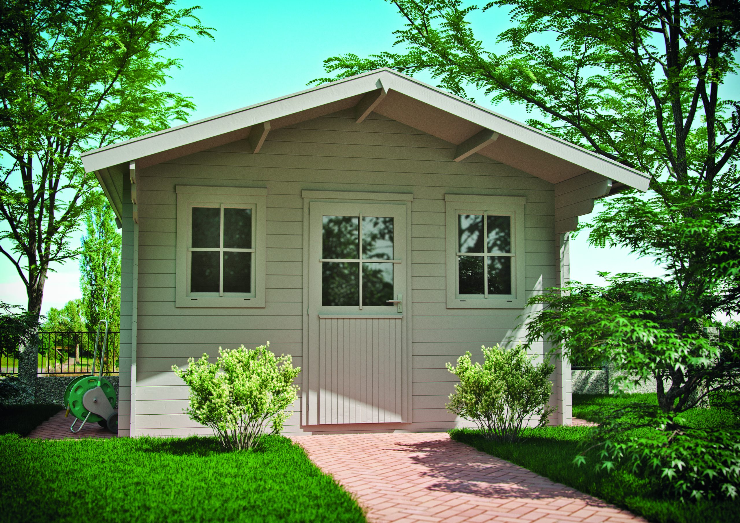 JODA Blockhaus 1-28/368 FTF 248/VD-100 Modell Landhaus