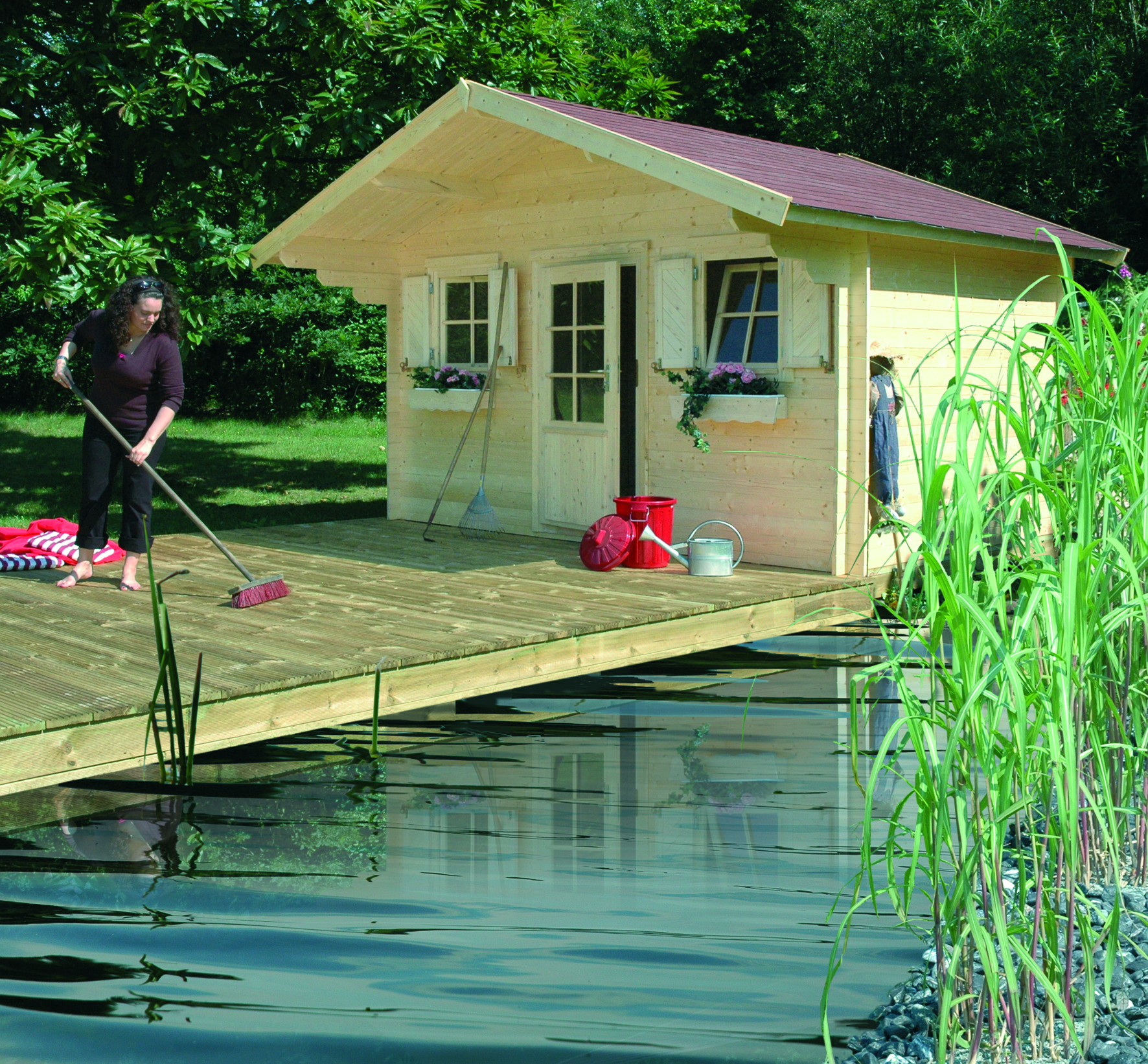 JODA Blockhaus 1-28/368 FTF 248/VD-100 Modell Landhaus – Bild 2