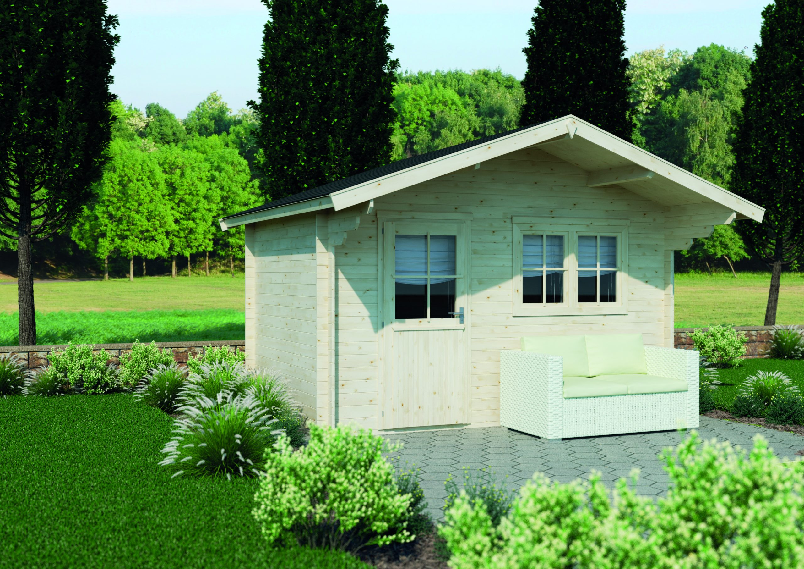 JODA Blockhaus 1-28/398 TFF 398/VD-150 Modell Villa