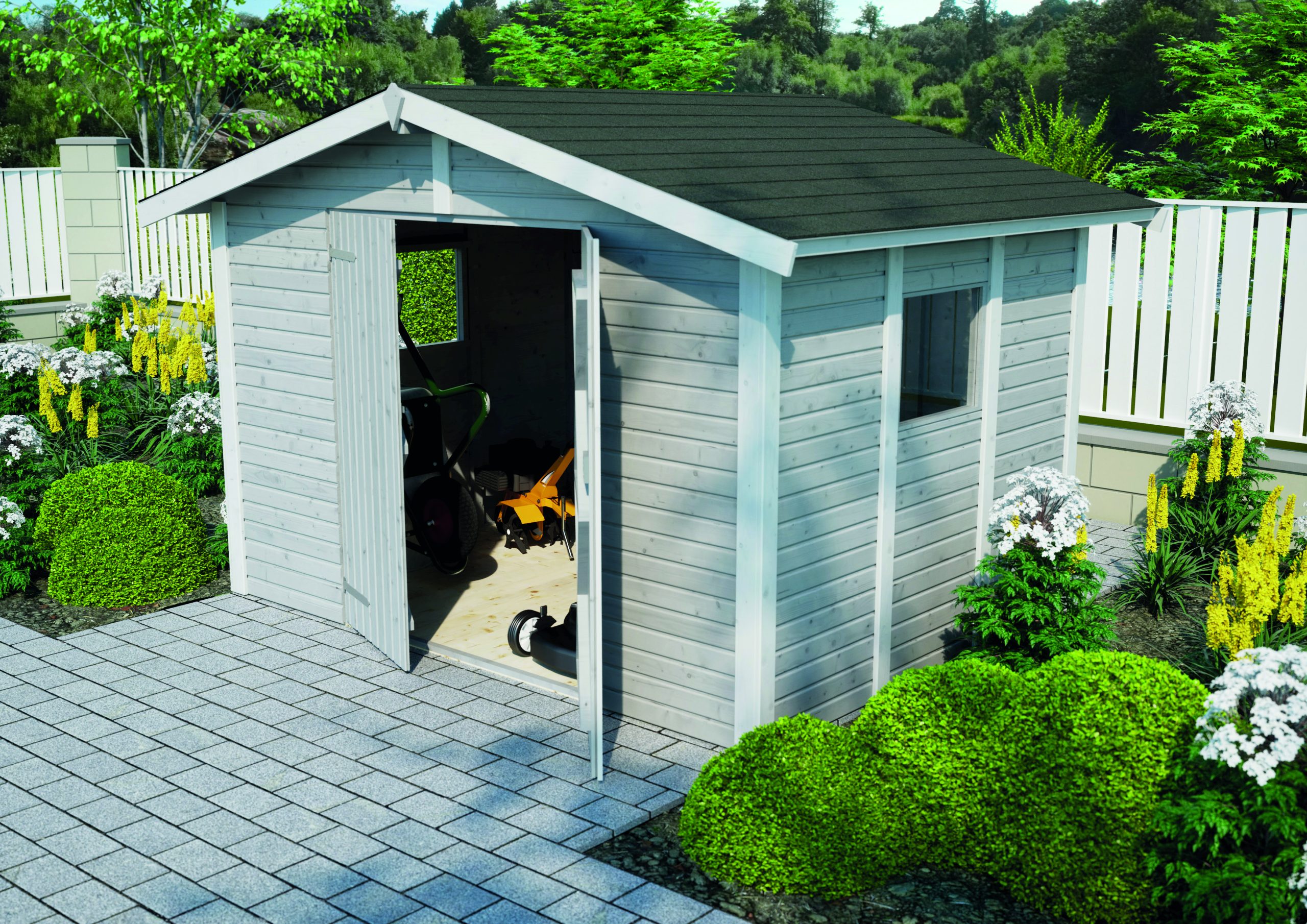 JODA Gerätehaus Nordic 30/23 KDI - kesseldruckimprägniert