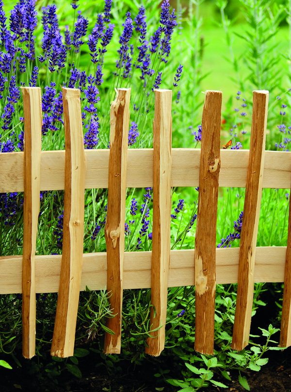 Steckbeetgrenze, Haselnuss naturbelassen 120 x 35 cm VE = 060 – Bild 3