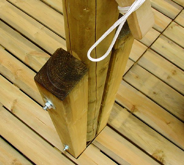 Mastfuß für Mast 6,00 - 7,00 m KDI 9 x 9 x 210 cm VE = 000