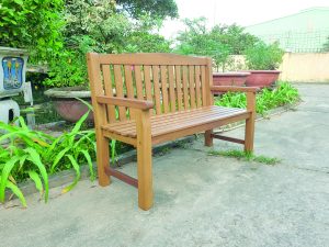 Melbourne Gartenbank, Eukalyptus 2-Sitzer, hell vorgeölt, kartonverpackt VE = 006, FSC-zertifiziert (FSC 100%)