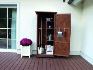 Sveg Gartenschrank aus asiatischer Zeder 87x59x193 cm, Bausatz, kartonverpackt VE = 003, farbvorbehandelt