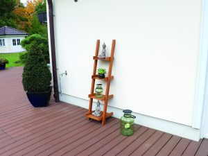 Hylte Leiterregal schmal, Eukalyptus 40x150 cm, hell vorgeölt, kartonverpackt VE = 006, FSC-zertifiziert (FSC 100%)
