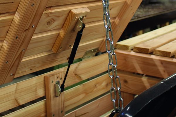 Gasdruckdämpfer für Rhombus Duo Müllbox Set (2 Stück) mit Befestigungsschrauben