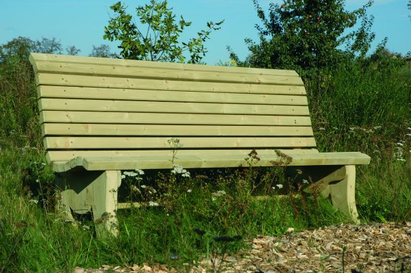 Falster Parkbank mit hoher Lehne -KDI- 180 x 60 x 100 cm VE = 006