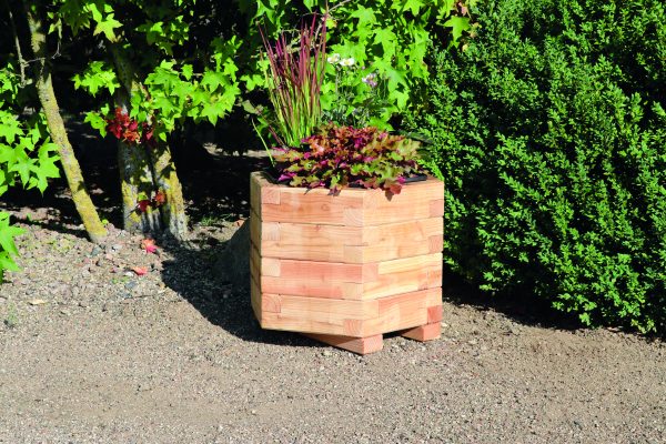 Farö L Pflanzkasten Sechseck Lärche 55x65,5x40,5 cm VE = 004 – Bild 2