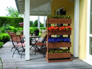 Vallbo Stadt- und Balkongarten, 4-er 82x50x145 cm, Bausatz, kartonverpackt VE = 008, farbvorbehandelt