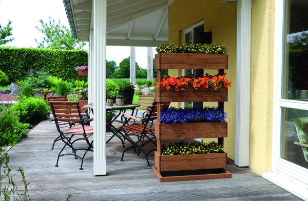 Vallbo Stadt- und Balkongarten, 4-er 82x50x145 cm, Bausatz, kartonverpackt VE = 008, farbvorbehandelt