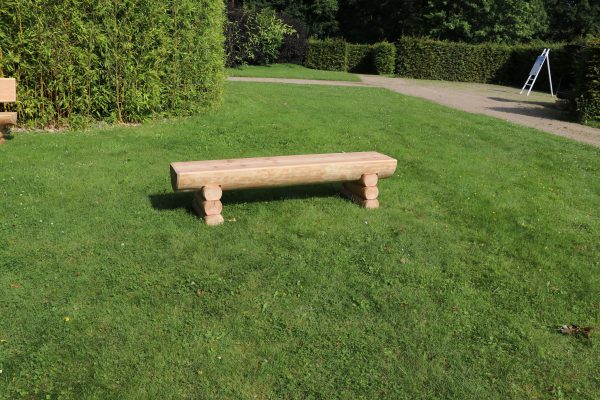 Gartenbank "Rustika" natur 1,80 m ohne Lehne VE = 006 – Bild 2