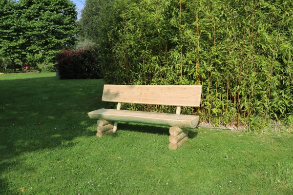 Gartenbank Rustika natur 1,80 m mit Lehne VE = 006 – Bild 3