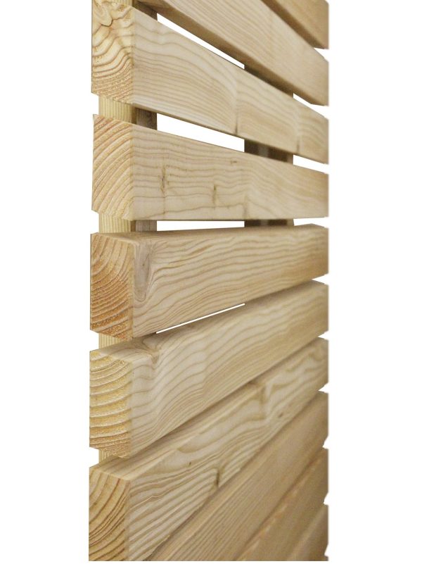 York 27x65 mm Lärche Rhombusprofil, KD Länge: 3,6 m, ca. 15 Grad abgeschrägt VE = 160 – Bild 3