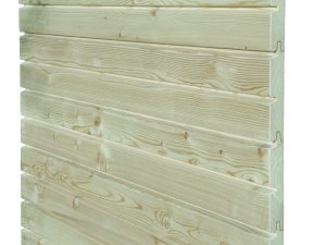 28x146 mm Fichte Doppelrhombusprofil N&F, trocken zu 2 Stück foliert