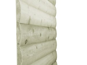 19,5X96 mm Fichten Blockhauspr. L:3,00 m 10 mm Feder, 6 Stück, foliert keine TN