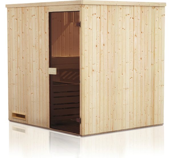 Sauna 2525 W1 ohne Sauna-Ofen 244 x 244 x 199 SP25401-2442441990-61-0101-20 – Bild 2