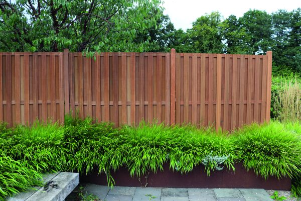 Borneo Bohlenzaun Bangkirai 90x180 cm VE = 006, FSC-zertifiziert (FSC 100%) – Bild 2