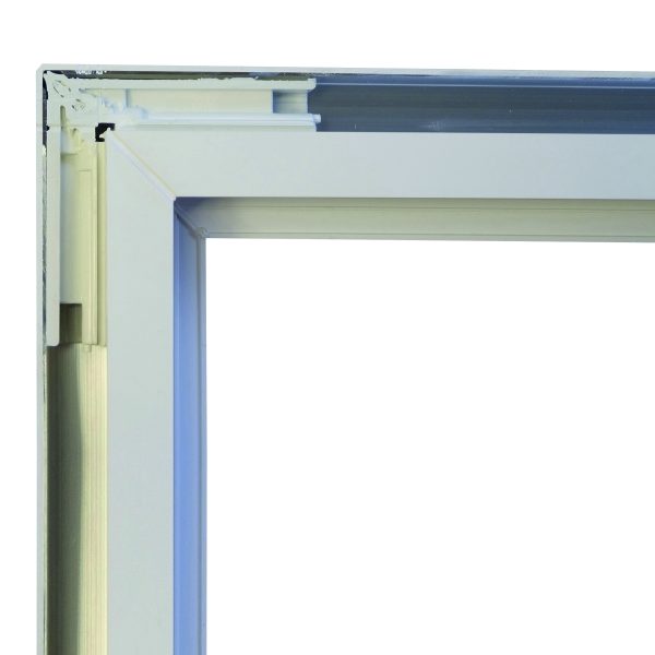 JODA Exklusiv Dichtelement weiß 180x180 cm mit senkrechtem Rankgitter Pflegeleicht aus langlebigem Fenster-PVC – Bild 2