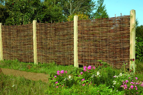Haithabu Flechtzaun Haselnuss, natur 180 x 150 cm VE = 020 – Bild 2