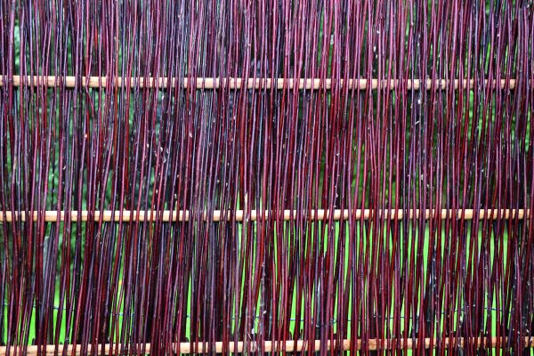 Heide Flechtzaun Weide, ölimpr. 120 x 100 cm, mit Seitenrahmen VE = 025 – Bild 4