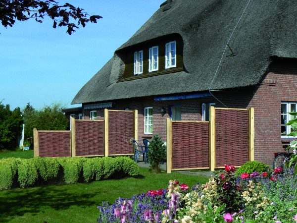 Holm Flechtzaun Weide, ölimpr. 120 x 180 cm, mit umlaufendem Rahmen VE = 025