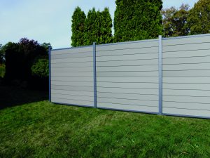 Kingston cWPC Systemzaun Einzelprofil 1780 mm, cWPC, Steingrau, 147x20 mm