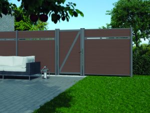 Kingston Systemzaun Zier-Element 1780 mm, Alu Anthrazit, 90 x 20 mm