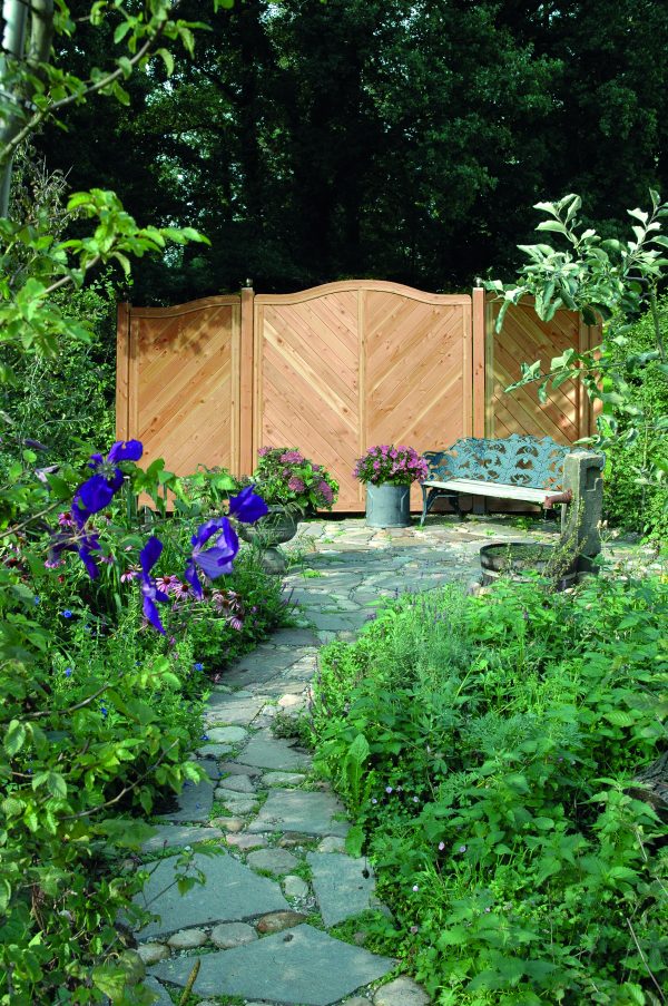 Lido Lärche Dichtelement mit Kronenbogen 90x165x150 cm Abschluss Lärche/Douglasie VE = 006 – Bild 2