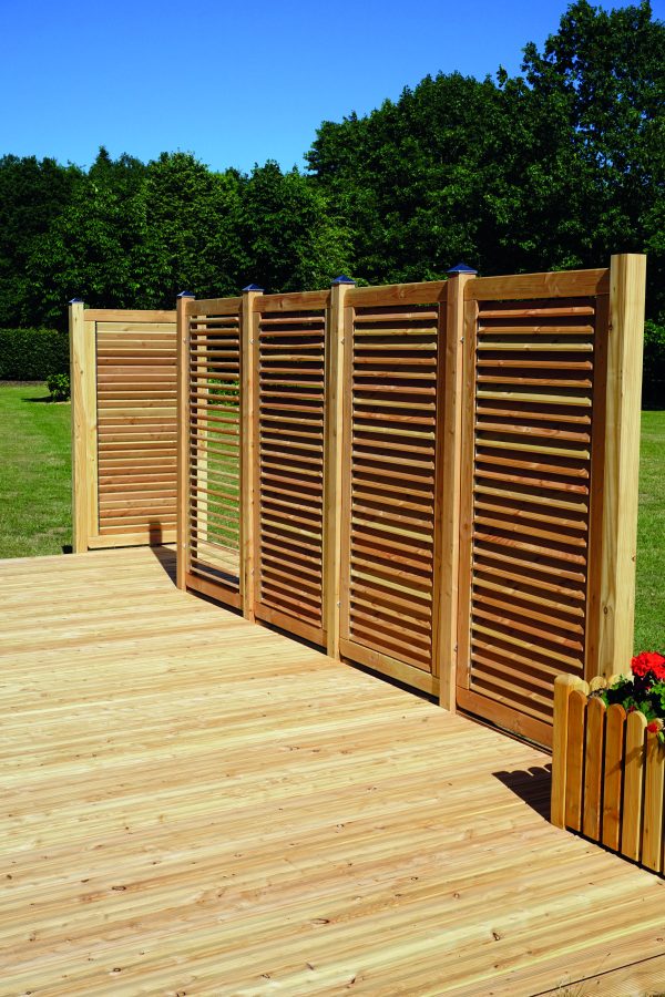 Limone Jalousiezaun, Lärche/Douglasie 90x180 cm VE = 006 – Bild 4