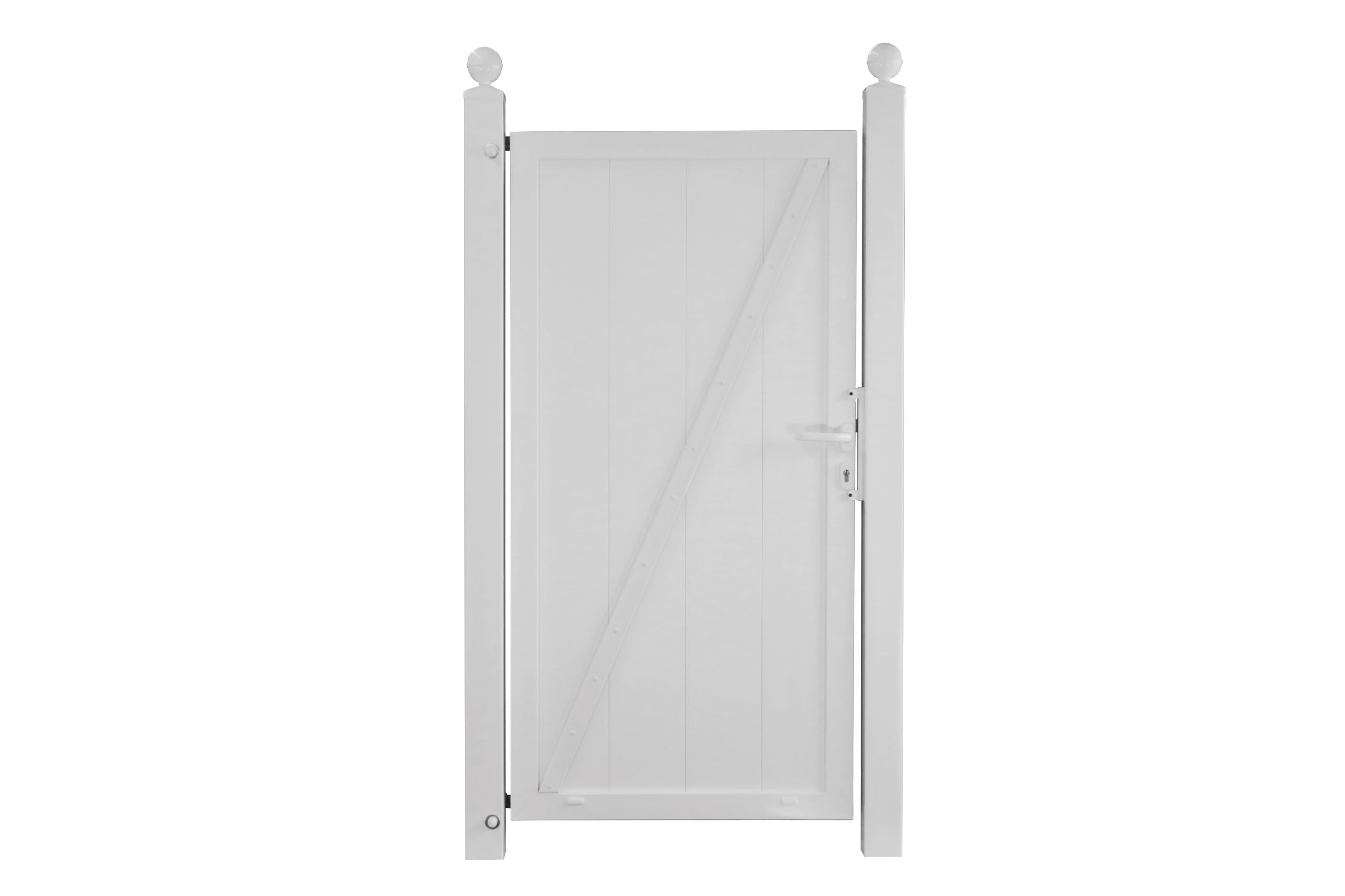 JODA Exklusiv Tür dekor ohne Beschlag 90x180 cm, DIN rechts Pflegeleicht aus langlebigem Fenster-PVC