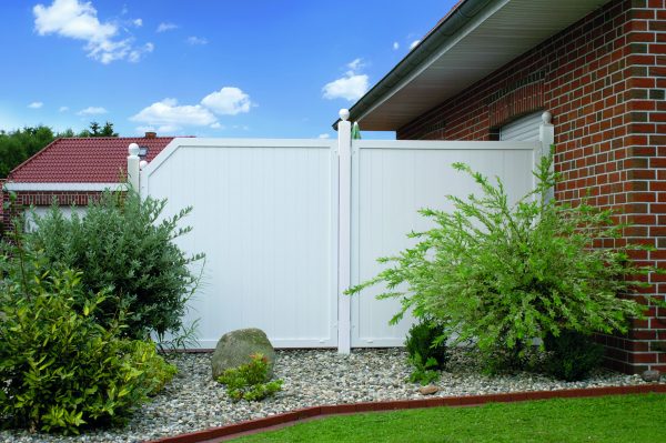 JODA Easy Dichtelement weiß 90x180 cm mit Rankgitter Pflegeleicht aus langlebigem Fenster-PVC – Bild 2
