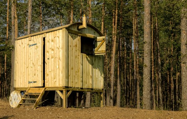 Bauwagen 180 x 200 x 250 cm Nadelholz KDI, TÜV-geprüft VE = 003 (traufseitige Tür) – Bild 3